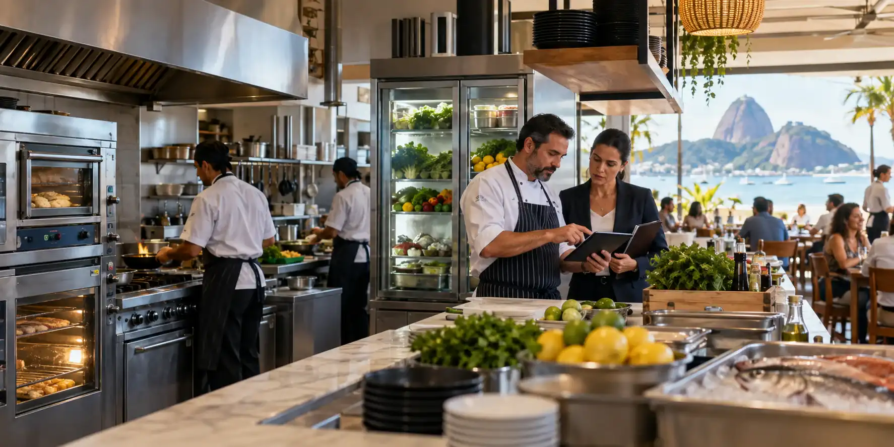 Operação de restaurante representando a importância do enquadramento da atividade